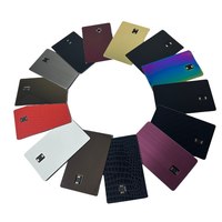 Antenne NFC intégrée, carte bancaire métallique sans contact avec bande magnétique, compatible avec le paiement NFC par simple contact.