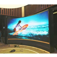 Écran d'affichage flexible circulaire intérieur à 360 degrés P2, écran déroulable, forme personnalisée, cylindre publicitaire LED double face rond, mur