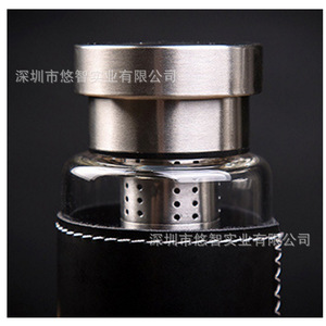 Manchon pour bouteille en verre en cuir PU, manchon isolant pour tasse, protecteur de tasse, anti-brûlure et isolant thermique. - Product Image 5