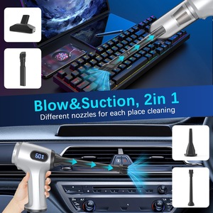 Aspiradora Inalámbrica de <span class=keywords><strong>Mano</strong></span> para Húmedo/Seco, 95000 RPM, 63000 Pa de Succión, Motor sin Escobillas, 60 Minutos de Autonomí<span class=keywords><strong>a</strong></span>, Funciona con Baterí<span class=keywords><strong>a</strong></span>, Limpiador para Auto y Hogar - Product Image 2