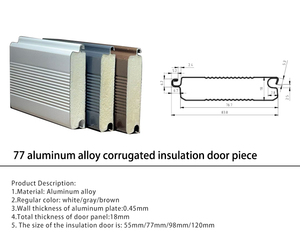 <span class=keywords><strong>Porta</strong></span> Avvolgibile in Alluminio Moderna su Misura con Telecomando, Insonorizzata, Multicolore, Rinforzata per Zone Uragano, con Viti - Product Image 5