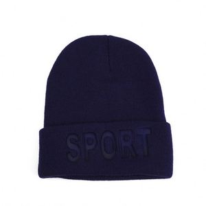 2024 New Winter Trendy Women Men Warm <b>Hat</b> Knitted Beanie <b>Hat</b> With Embossed Sports Logo - Product Image 5