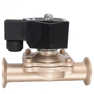 Válvula Solenoide Eléctrica de Acero Inoxidable de Grado Alimenticio COVNA de 240 Voltios con Abrazadera Triple y Ventana de 90 Días - Product Image 3