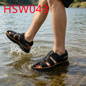 LXG,Coastal Leisure Open Heel Design Beach Shoes with Adjust Belt Pool Activity Enlarged Anti-Slip Outsole <strong>Men</strong> <strong>slippers</strong> HSW042 - Product Image 3