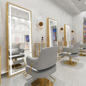 Espejo de Salón Meientai con Luces LED, Espejo de Pared para Peluquería, Estación de Espejo de Pared para Salones de Belleza con Luces LED - Product Image 2