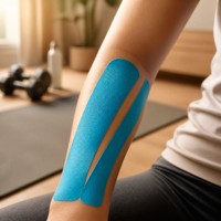 Bande de kinésiologie imperméable, bande sportive élastique, soutien musculaire respirant, bande athlétique pour la prévention des blessures à la cheville, au poignet et au genou