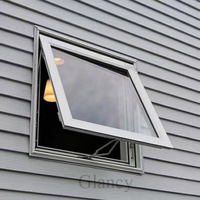 Fenêtres de maison passives à triple glaçure en aluminium à coupure thermique de haute qualité et à haut rendement énergétique de style européen
