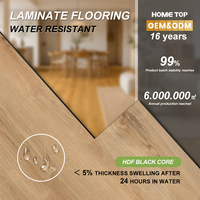 Plancher stratifié rainuré 4V 12 mm AC4 HDF imperméable texture bois