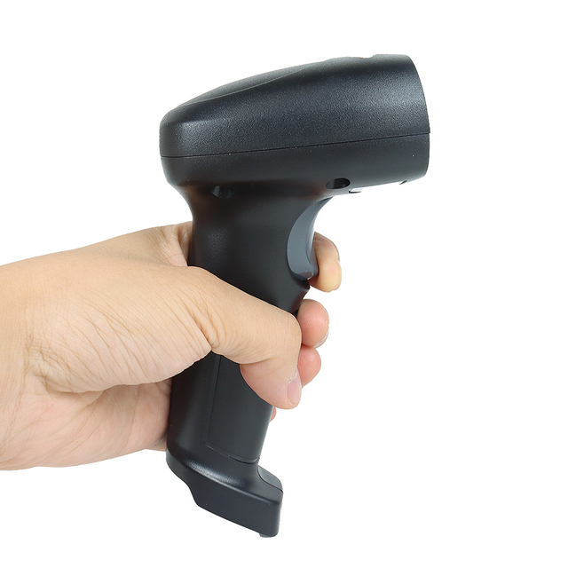 1D Wireless Barcode Scanner Bar Code Reader 1D Laser bar Code Scan Gun for Supermarket