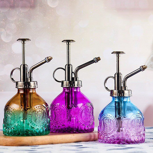 Vase en verre côtelé 200 ml, nouveau vaporisateur vintage, arrosoir en verre gaufré style européen, pulvérisateur de jardin de luxe léger - Product Image 2