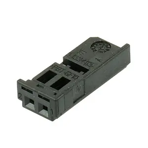 Jinda adaptador de fio elétrico, fio de plástico, conector automático, tipo amp, preto, boa qualidade, 1534113-1, 2 pinos