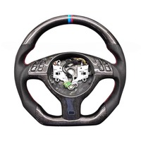 Volant en fibre de carbone forgé pour modèles BMW compatibles E46 330CI 2004 325i E39 E53 X5 M3 Accessoires intérieurs