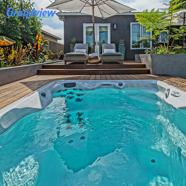 Endless Swimming Pool Spa Hot Tub Acrylic Material Massage Swim Spa Pool