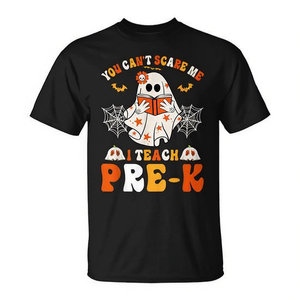 No puedes asustarme, soy maestra de preescolar, camiseta de Halloween - Product Image 2