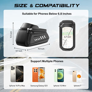 Sac de vélo pour le dropshipping, sac de cadre de vélo avant, imperméable, coloré, pour téléphone, sport, rangement, écran tactile, sacs de vélo de route VTT - Product Image 6