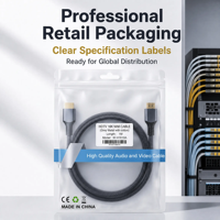 Câble HDMI 2.2 96 Gbps 16K 60 Hz ultra haute vitesse, mâle-mâle, tressé en alliage d'aluminium, OEM ODM