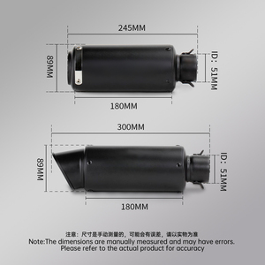Sistema de escape para motocicleta, silenciador modificado, tubo de medio enlace, codo deslizante para NK400 NK650 <span class=keywords><strong>NK</strong></span> 650 51mm - Product Image 6