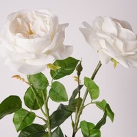 Großhandel Hochwertige Künstliche Latex-Rosen Weiß Rosa Realistische Handgefertigte Moderne Blumen für Muttertag Weihnachten Hochzeit Heim