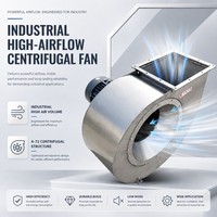Ventilateur centrifuge à entraînement direct 220V haute performance et à économie d'énergie, ventilateur AHU pour unité de traitement d'air commerciale, refroidissement