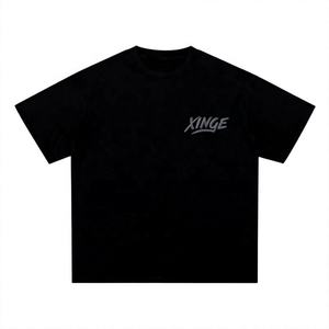 เสื้อยืดโอเวอร์ไซส์คอกลมทรงวินเทจสำหรับผู้ชาย ยี่ห้อ Oem ผลิตจากผ้าฝ้าย/ใยไผ่ 250GSM ลุคสตรีทสไตล์  ผ่านกระบวนการซักแบบทำลายเนื้อผ้า  ป้องกันการหดตัว - Product Image 2