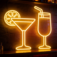 Letrero de Neón Personalizado con Diseño Gratuito, Letrero LED de Neón para Bar, Cocteles, Logotipo Personalizado, Letras, Habitación, Negocio, Publicidad