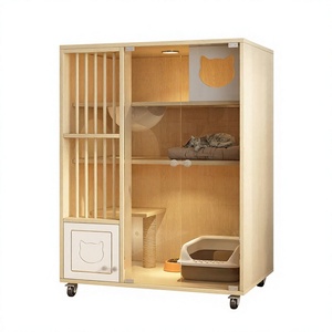 Villa de Lujo para Gatos de Gran Tamaño, Multinivel, Ventilada, Jaula/Casa Todo en Uno, Transpirable e Impermeable, para Uso Doméstico, para Todas las <span class=keywords><strong>Mascotas</strong></span> - Product Image 1