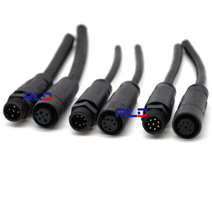 Su geçirmez fiş 2/3/4/5/6/7/8 pin IP67 IP68 kablo mühürlü düz veya sağ açı M8 M12 bağlayıcı - Product Image 5