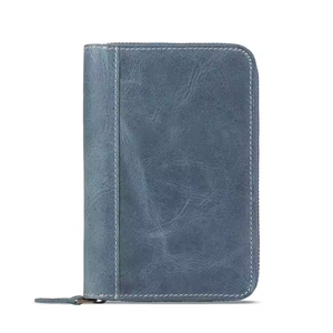 Étui de transport vintage en cuir pleine fleur fait main pour carnet de voyage, trousse à fermeture éclair, organiseur de stylos pour l'école - Product Image 6