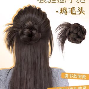 วิกผมทรงบันต่ำสำหรับผู้หญิง กิ๊บติดผมทรงดอกไม้ บันผมธรรมชาติ ดูสมจริง อุปกรณ์เสริมผม วิกผมทรงบันสำเร็จรูป - Product Image 3