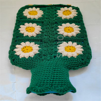 Design de mode fait à la main Crochet marguerite thermique couverture de bouteille doux amovible couverture pull pour femmes enfants hommes 2L seulement couverture sac