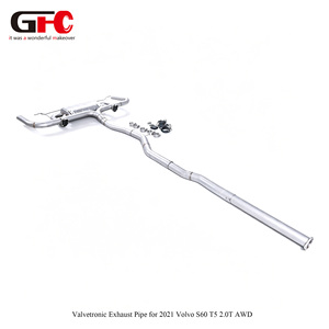 Tuyau d'échappement à soupape haute performance pour Volvo <span class=keywords><strong>S60</strong></span> <span class=keywords><strong>T5</strong></span> 2.0T AWD 2021, système d'échappement, silencieux, échappement Catback - Product Image 1