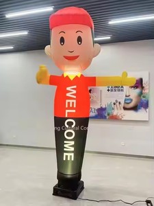 Wacky Waving Hand 3M High Outdoor Welcome Man Puppet Inflable Air <span class=keywords><strong>Dancer</strong></span> para una promoción publicitaria efectiva - Product Image 2
