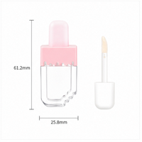 Gloss à lèvres liquide fruité 3,5 ml, effet crème glacée, formule naturelle anti-transfert, marque privée, pour un look naturel quotidien