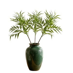 Plante artificielle en soie, feuille de saule, branche unique, haute simulation, ornements et décorations - Product Image 5