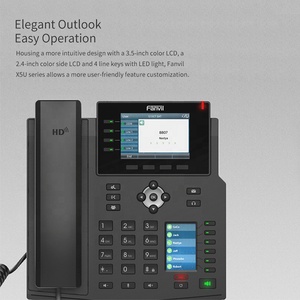 Giá tốt nhất chinaskyline fanvil VoIP điện thoại x5u hội nghị thoại IP điện thoại màn hình màu Điện thoại bàn cho khách sạn - Product Image 6