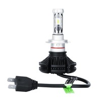 Kit de Conversión de Faros LED H7, 8V 48V, Amplio Rango de Voltaje, Chip CSP Silencioso, 4400LM, 6000K, 4300K, 3000K, Bombilla de Aluminio para Automóvil