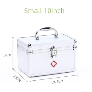 Elegante <span class=keywords><strong>Kit</strong></span> di <span class=keywords><strong>pronto</strong></span> <span class=keywords><strong>soccorso</strong></span> medico con chiusura a chiave in alluminio da 9 a 12 pollici elegante valigia per borse mediche - Product Image 6