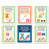 Carnet de cartes cadeaux d'anniversaire personnalisé, organisateur de cartes de vœux en papier pour filles et adolescentes, fournitures de fête, usage promotionnel (Vif)