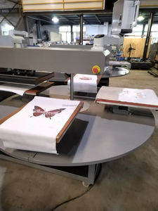 DIY 70*50cm Automatic Rotary 4 Station Heat Press Machine with Laser Alignment for Dtf Print Cotton Polyester Sportswear Sleeve