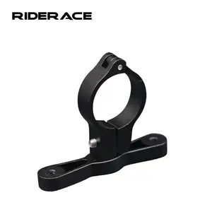 RIDERACE-Portabotellas para bicicleta, adaptador de montaje de aleación de aluminio para manillar de bicicleta de carretera, soporte para botella de agua