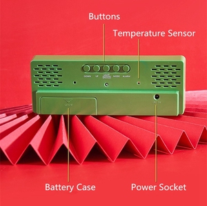 Đồng Hồ Báo Thức Kỹ Thuật Số, Thời Trang Tối Giản Hiện Đại, Có Đèn <span class=keywords><strong>LED</strong></span> Và Gương, Cạnh Giường - Product Image 3