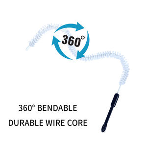 Brosse de nettoyage flexible haut de gamme avec logo personnalisé pour un nettoyage en profondeur du drain du réfrigérateur, du toit ouvrant de voiture, de la <span class=keywords><strong>machine</strong></span> <span class=keywords><strong>à</strong></span> <span class=keywords><strong>laver</strong></span> et des ustensiles de cuisine - Product Image 4