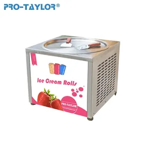 Compact Size Small Model Hand Stirring Instant Ice Cream Rolls Machine