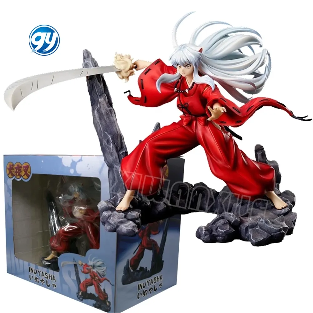 Figuras de 20cm HM InuYasha Anime figürü sesshofigures aksiyon figürleri heykelcik koleksiyon modeli oyuncak bebekler