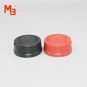 Free Sample Custom Industrial Plastic Cap Safety Ring Engine Oil Bottle Lids Lube Bottle Spout Caps With Gasket Washers