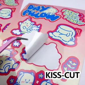 50pcs Custom <b>Stickers</b> PVC Waterproof Die Cut Vinyl Logo Design Brand <b>Laptop</b> Cute Personalized <b>Sticker</b> Glossy Film <b>for</b> Business - Product Image 3
