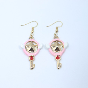 Dibujos animados moda 12 diseño Anime periférico tarjeta <span class=keywords><strong>Captor</strong></span> <span class=keywords><strong>Sakura</strong></span> pendientes - Product Image 2