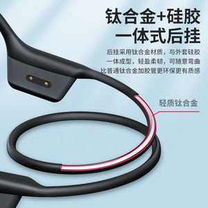 MoreinTech Bone Conduction Headphones Bluetooth 5.0 Sports Waterproof IPX5 Non In Ear Replaceable Silicone - Product Image 5