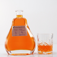 500ml 700ml 750ml 1000ml ODM OEM personnalisé spécial conception unique lourd gros ventre Brandy XO vodka whisky bouteilles en verre vides