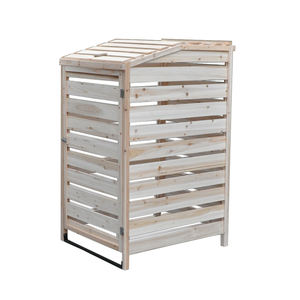 Mobili per esterni per giardino fatto a mano in legno bidoni della spazzatura bidone dei rifiuti per strada esterna in legno spazzatura Shish - Product Image 5